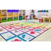 Flagship Carpets School Girl Style Rainbow Alphabet Criss Cross Applesauce Classroom Area Rug - 2 of 4
