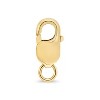 Haus of Brilliance 18K Yellow Gold Plated Silver 1/3 Cttw Diamond Studded Dog Tag Pendant Necklace - 4 of 4
