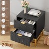 homfan Dresser for Bedroom, Wide Dresser Organizer, Drawer with Golden Metal Handle, Modern Chest of Drawers for Closet, Hallway, Living Room - 3 of 4