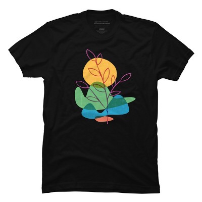 Men's Design By Humans Summer Landscape Mood By makart8 T-Shirt