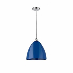 Plymouth Dome - 1 Light Cord Hung Mini Pendant In Industrial Style-14.75 Inches Tall and 12 Inches Wide - 1 of 1