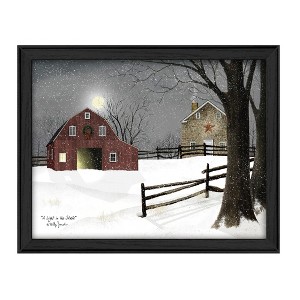 "Light in the Stable" By Billy Jacobs, Ready to Hang Framed Print, Black Frame - 1 of 4