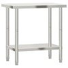 vidaXL Kitchen Work Table 32.5 in.x21.7 in.x33.5 in. Stainless Steel - 2 of 4