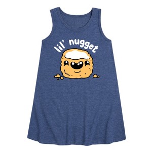 Girls' - Instant Message - Lil Nugget Graphic Sleeveless Aline Dress - 1 of 4