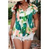 I AM A FASHION JUNKY Plus Random Print Ruffled Sleeve Boho Blouse - 2 of 4