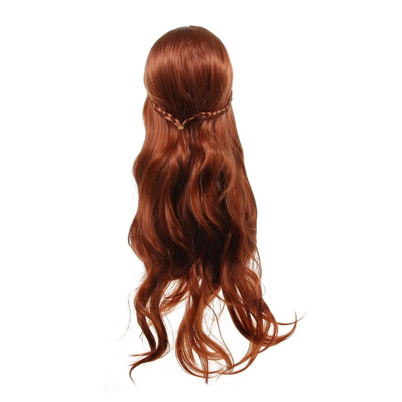 Unique Bargains Curly Women's Wigs 31" Brown with Wig Cap, 4 of 7