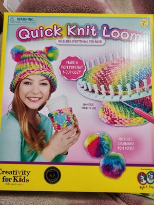 JubileeYarn Loom Knitting Pattern Kit for Beginners - Kids Winter Hat Set 