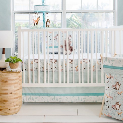 Aqua and grey nursery bedding hotsell