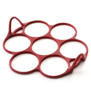 Norpro Silicone Silver Dollar Size Pancake / Egg Ring with Easy Lift Handles - 1 of 4