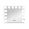 VANITII Hollywood Vanity Makeup Mirror Bluetooth With 15 LED Bulbs Wall Amount USB Charging Touch Sensor Light Adjustable White - 4 of 4