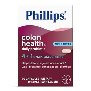 Phillips' Probiotic Colon Health Digestive Health Daily Supplement Capsules