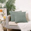 Unique Bargains Chenille Throw Solid Color Couch Sofa Home Decoration Pillow Covers 2 Pcs - 2 of 4