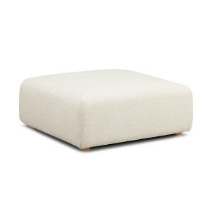TOV Furniture Hangover Heavy Textured Fabric Ottoman - 1 of 4
