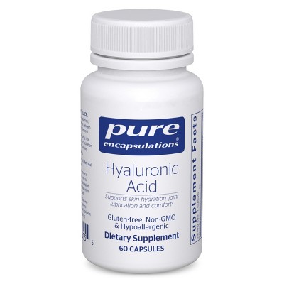 Pure Encapsulations Hyaluronic Acid-Supplement to Support Skin Hydration, Joint Lubrication, and Comfort