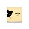 Slickblue Funny Cat Wood Sign – Whatcha Doin'? Quote – 7x7 Rustic Wall or Shelf Décor for Pet Lovers, Color Options - 3 of 3