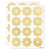 24ct All-Occasion Gold Flower Stickers - 2 of 3