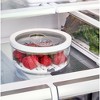 iDesign Round Produce Bin with Drainage Tray and Lid - Set of 4 - Clear - 3 of 4