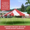 Party Tents Direct Weekender Outdoor Canopy Pole Tent, Red, 20 ft x 20 ft - 3 of 4