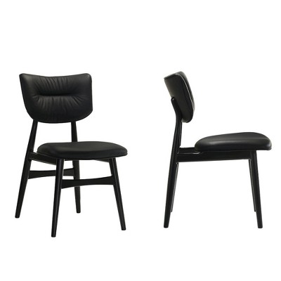 Omax Decor,Joss Solid Wood Dining Chairs Upholstery (Set of 2)