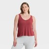 Women's Cozy Ribbed Pajama Tank Top - Auden™ - 4 of 4