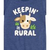 Girls' - Case IH - Keepin It Rural Cow Fitted Short Sleeve Graphic T-Shirt - 2 of 4