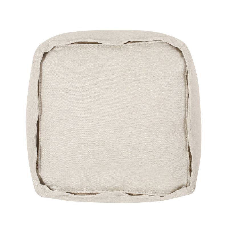 Tattnall Contemporary Two-Tone Fabric Cube Pouf - Christopher Knight Home, 6 of 10