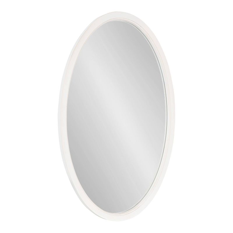 24&#34; x 36&#34; Hogan Oval Decorative Framed Wall Mirror White - Kate &#38; Laurel All Things Decor, 1 of 9