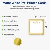 Avery Square Cards, 2" x 2", Gold-Metallic Ornaments, Matte, 120ct - 2 of 4
