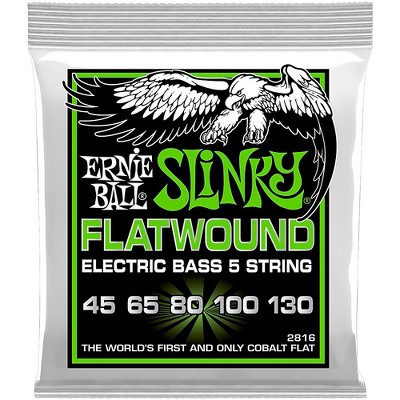 Ernie Ball 2816 Slinky Flatwound 5-String Bass Strings