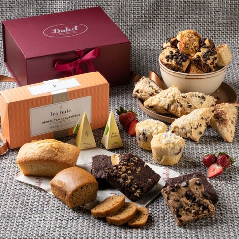 Dulcet Gift Baskets Deluxe Pastry and Tea Gift Set - image 1 of 4