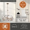 VAXCEL Euclid Brass Mid-Century Modern Pendant Light Mercury Glass - 4 of 4
