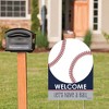 Big Dot of Happiness Batter Up - Baseball - Party Decorations - Birthday Party or Baby Shower Welcome Yard Sign - 2 of 4