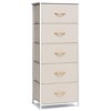 Crestlive Products Vertical Dresser for Bedroom Storage Tower With Steel Frame Wood Top Easy Pull Fabric Bins - 2 of 4