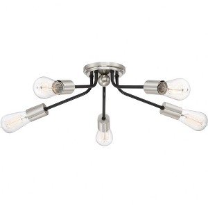 Quoizel Lighting Latitude 5 - Light Flush Mount in  Earth Black - 1 of 4