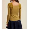 Women's Shoulder Ruffle Long Sleeve Knit Top - Listicle - 2 of 4