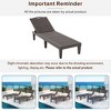 Whisen 2-Piece Outdoor Polypropylene Chaise Lounge Chair Set with Adjustable Backrest - 3 of 4