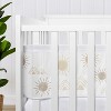 Sweet Jojo Designs Gender Neutral Unisex BreathableBaby Breathable Mesh Crib Liner Desert Sun Beige Tan - 4 of 4