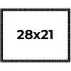 PosterPalooza | 28x21 Bamboo Picture Frame, UV Acrylic, 4 Finishes - Brown, Black, Gold, and Natural - 2 of 4