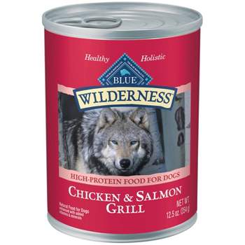 Blue Buffalo Wilderness High Protein Natural Adult Wet Dog Food with Salmon & Chicken Grill - 12.5oz