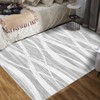 COZONY Machine Washable Area Rug — Modern Wave Distressed Design, Low Pile Carpet with Non-Slip Backing for Living Room, Bedroom & Nursery - 4 of 4