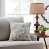 Ellis Curtain Paisley Prism Decorative Soft & Comfortable Toss Pillow 18" x 18" Latte - 4 of 4