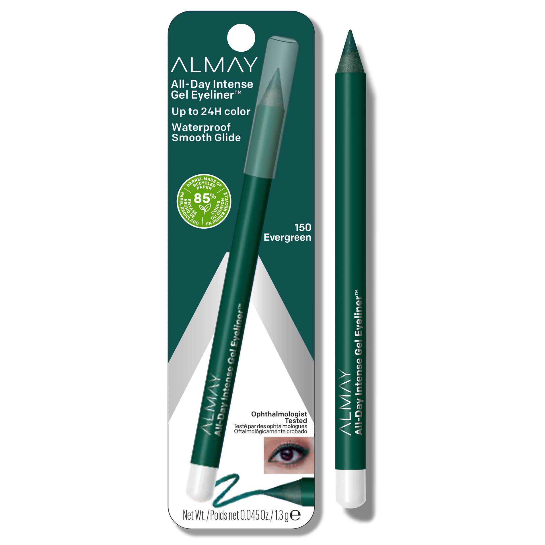 Almay All-Day Intense Waterproof Gel Eyeliner - Evergreen - 0.045oz