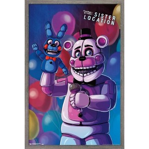 Trends International Five Nights at Freddy's: Sister Location - Funtime Freddy Framed Wall Poster Prints - 1 of 4