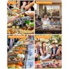 6 Pack Chafing Dish Buffet Set,8QT Stainless Steel Chafer Food Warmers for Parties Buffet - 2 of 4
