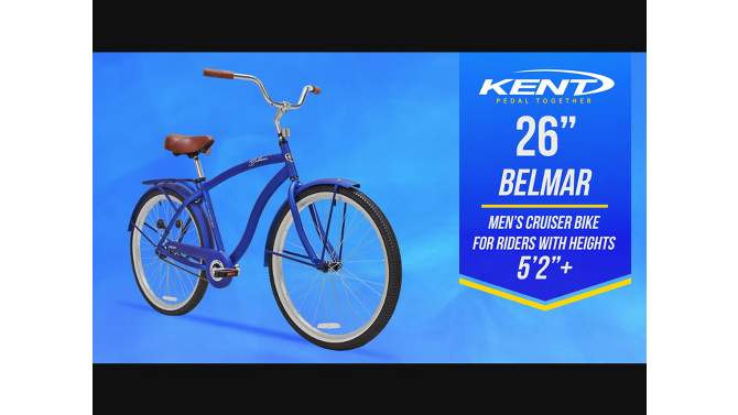 Kent Men&#39;s Belmar 26&#34; Cruiser Bike - Deep Blue, 2 of 15, play video