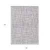 Lilac Purple And Ivory Striped Washable Indoor Outdoor Area Rug - 3 of 4