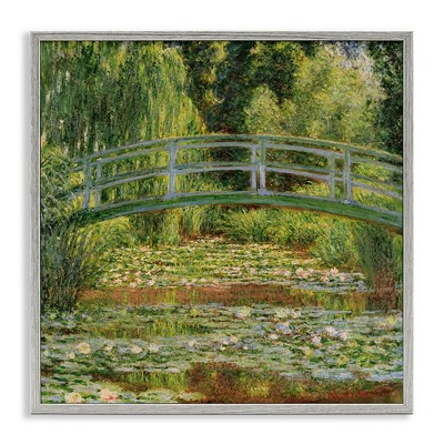 Stupell Industries Water Lily Pond Monet Classic Painting, 17" x 17"
