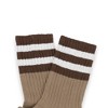 Anna-Kaci Women’s 3-Pack Mid Crew Cotton Socks with Striped Cuffs Ribbed Knit Casual and Easy Matching - 3 of 4