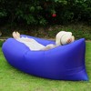 iMountek "Inflatable Lounger Air Sofa – Portable, Water-Resistant, Anti-Leak Design for Backyard, Beach, Camping & Picnics!" Blue - 3 of 4