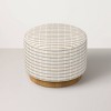 Round Ottoman with Plinth Base - Hearth & Hand™ with Magnolia - 2 of 4
